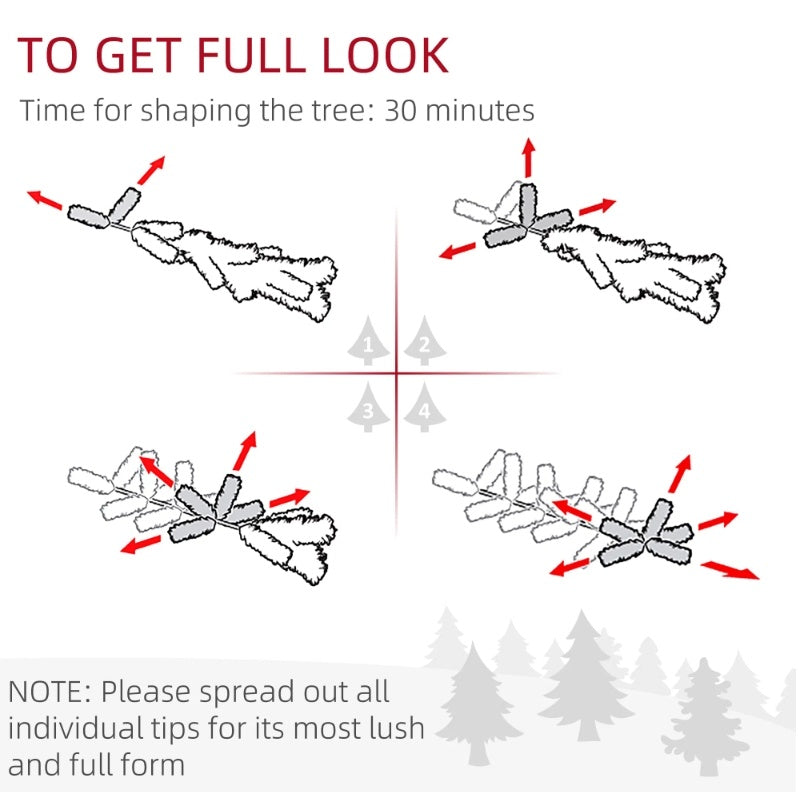 Tall Pre-Lit Slim Noble Fir Artificial Christmas Tree