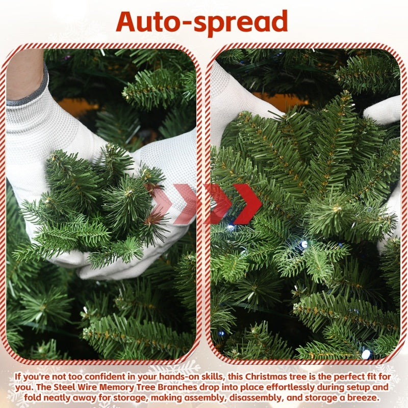 7ft Pe,pvc Mixed Christmas Tree