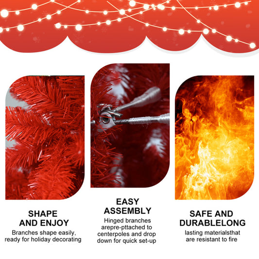 Red Christmas Tree Pure Red