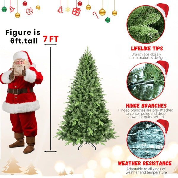 Artificial 7ft Green Christmas Tree