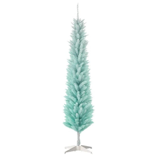 6ft Pencil Christmas Trees, Gradient Blue