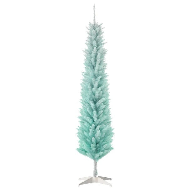 6ft Pencil Christmas Trees, Gradient Blue
