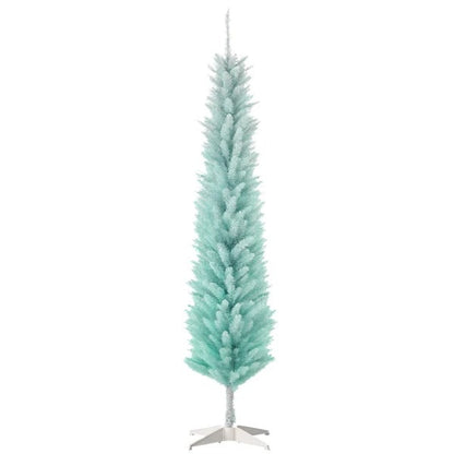 6ft Pencil Christmas Trees, Gradient Blue