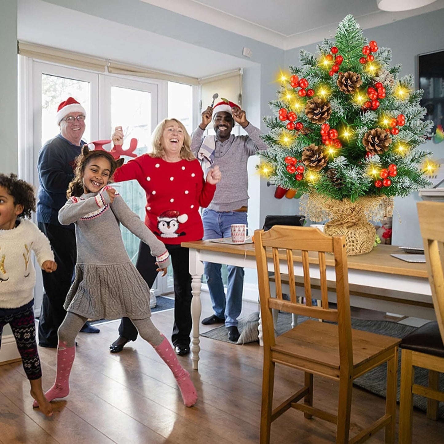 60cm Mini Christmas Tree With LED Lighting