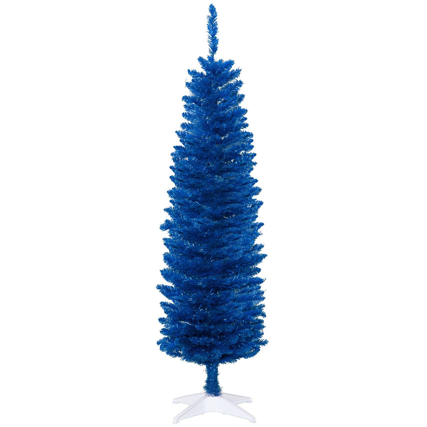 5ft Pencil Christmas Trees, Deep Blue