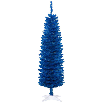 5ft Pencil Christmas Trees, Deep Blue