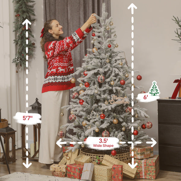 Christmas Tree green white