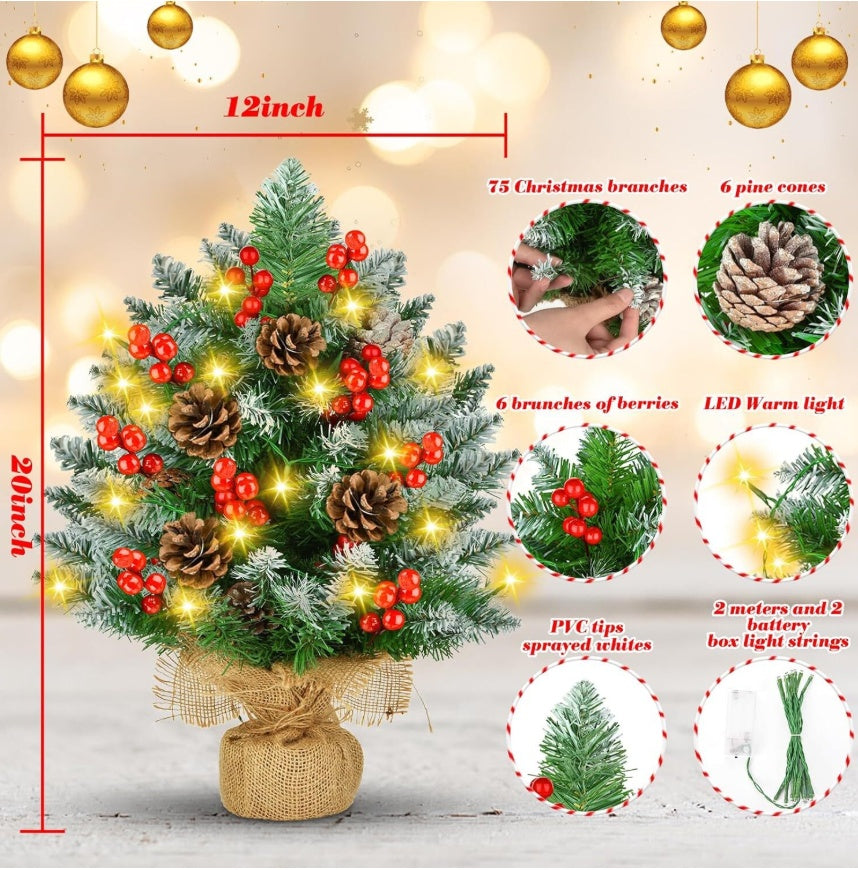 60cm Mini Christmas Tree With LED Lighting