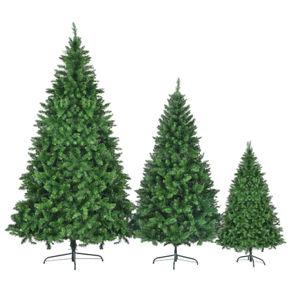 8ft, 6ft, 4ft Pre-Lit Green Pine Artificial Christmas Tree