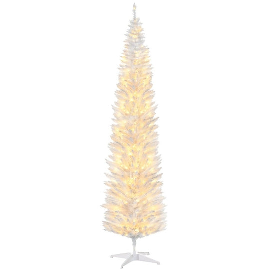 Tall Pre-Lit Slim Noble Fir Artificial Christmas Tree