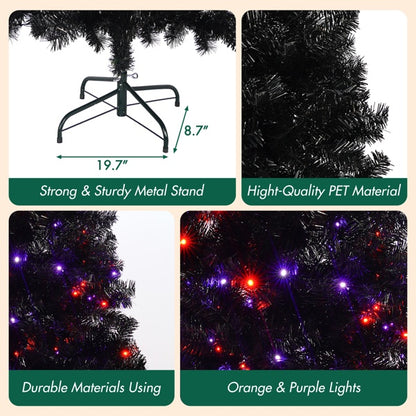 6-foot Artificial Christmas Tree With LED Lights