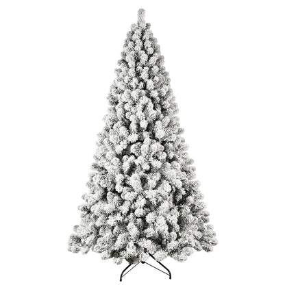 5ft 6ft 8ft 9ft Pre-Lit Flocked Christmas Tree