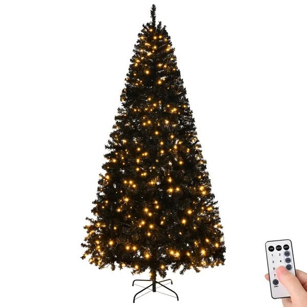 8 FT Artificial Christmas Tree, 550 Lights And Remote Control