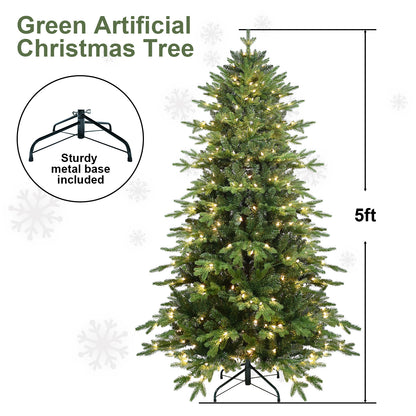 PVC Christmas Tree, Christmas Decorations, Green, With Lights