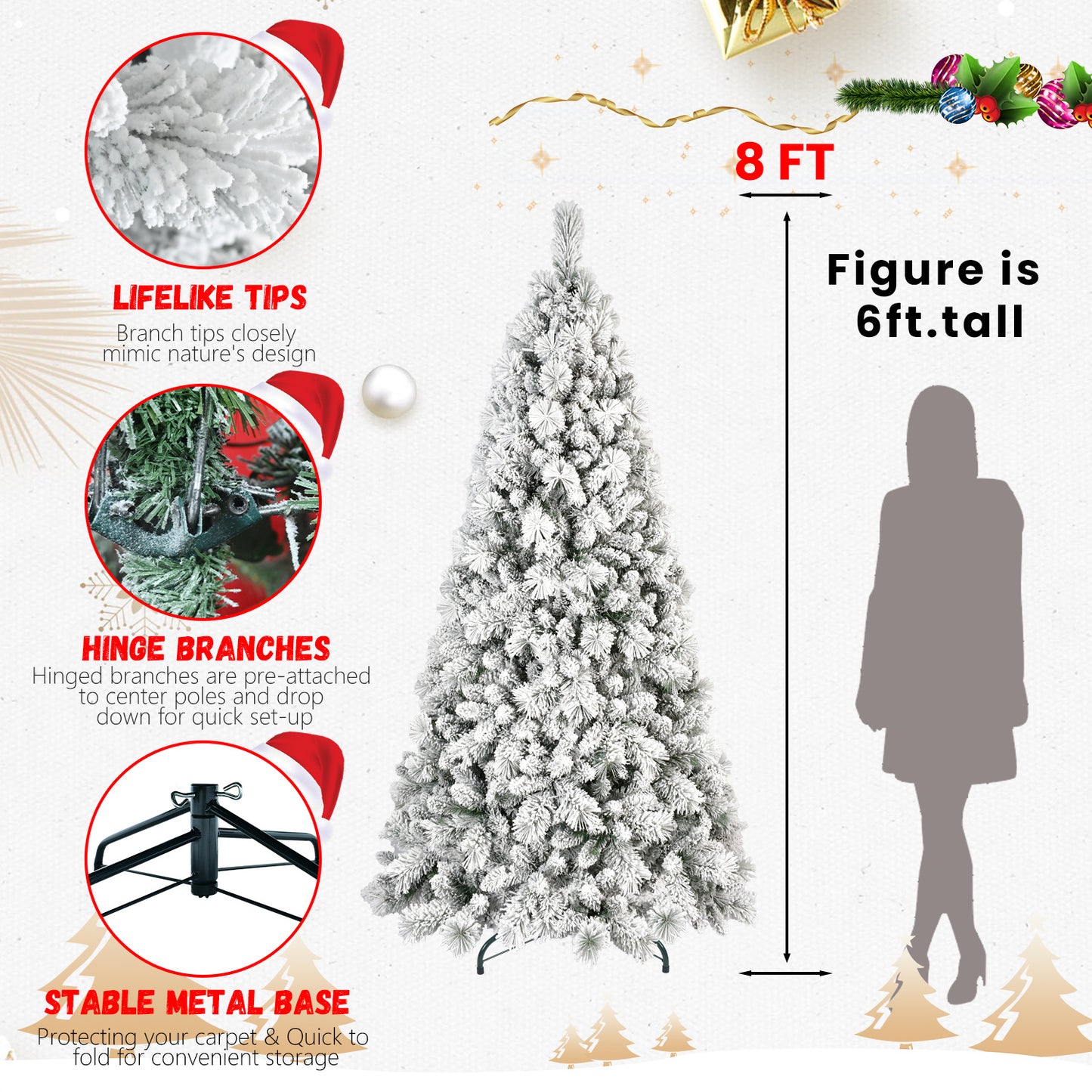 PVC Christmas Tree, Snow white