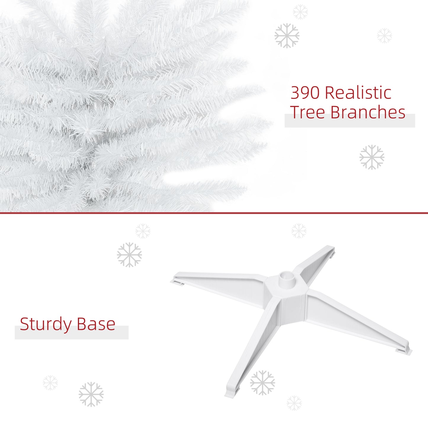 6ft White Christmas Tree