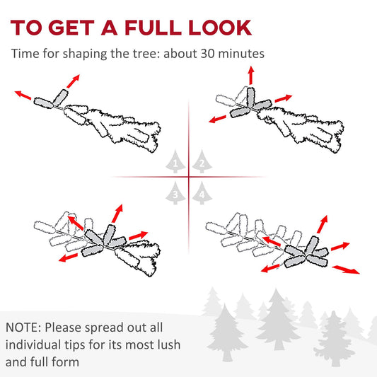 7FT Artificial Christmas Tree, Pencil Christmas Tree