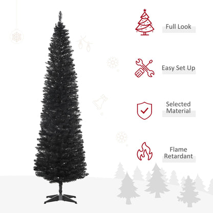7FT Artificial Christmas Tree, Pencil Christmas Tree