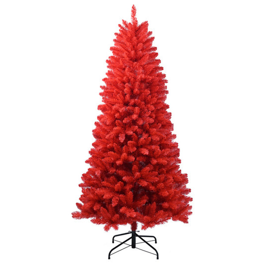 4ft Red Christmas Tree With 456 PVC Branch