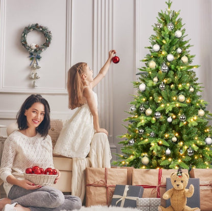 Christmas Tree 5,6,7,8,9ft PE PVC Hybrid Tree