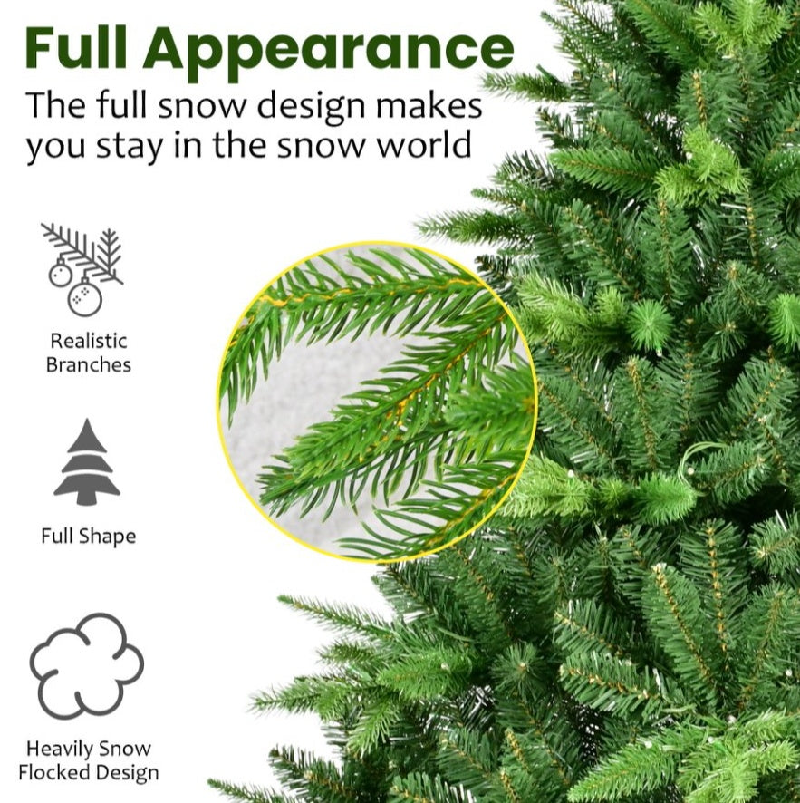 Christmas Tree 5,6,7,8,9ft PE PVC Hybrid Tree