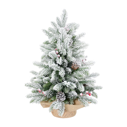 Tabletop Christmas Tree, Snow Flocked
